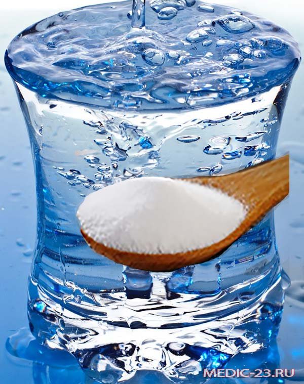 Сода с водой